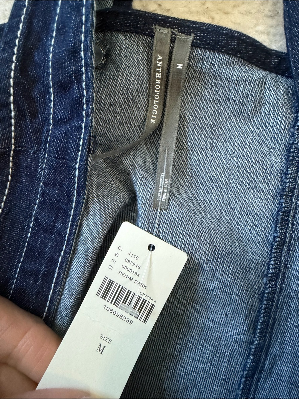 By Anthropologie Denim Hardware Tank Top